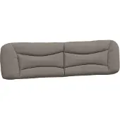 vidaXL Hoofdbordkussen "Hvar" 200 cm stof taupe