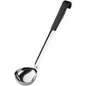 Vogue opscheplepel met zwarte handgreep 34cm