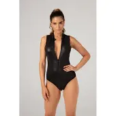 Christine le Duc 2-way zipper Body Xenna - XL - Zwart