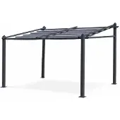 Sweeek Muurpergola 3x4m Grijs