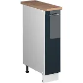 Vicco Apotheekkast Fame-Line, Donkerblauw hoogglans/Wit, 20 cm, WB Eik