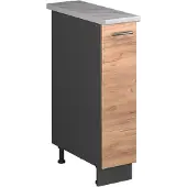Vicco Apotheekkast Fame-Line, Goudkleurig Eiken/Antraciet, 20 cm, WB Marmer