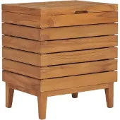 vidaXL Wasmand 40x30x45 cm massief teakhout