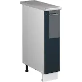 Vicco Apotheekkast Fame-Line, Donkerblauw hoogglans/Wit, 20 cm, WB Marmer