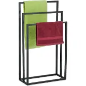 Relaxdays Handdoekhouders + handdoekhaken, Handdoekenrek