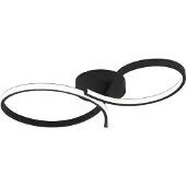 Eglo Moderne led plafondlamp Serpins 60cm - zwart