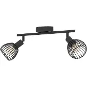 Eglo 2-lichts draadlamp spotje Sonnino zwart - E14