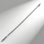 Cavill - Zilveren Ketting 925 Sterling Zilver - 45 cm - Fijne Filigraan Visgraatstructuur - Elegante Dames Kettingen - Duurzaam & Comfortabel