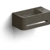 Clou InBe fontein met handdoekhouder 43cm microrazzo antraciet