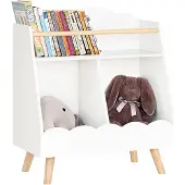 SoBuy Bibliothèque Enfant Nuage Blanc 61x35x71 cm