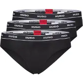 HUGO Slip 'TRIPLET BRIEF STRIPE' rood / zwart / wit
