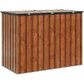 vidaXL Tuinopslagdoos Bruin 151,5 x 82 x 110,5 cm Staal