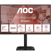 AOC E4 Q27E4U computer monitor 68,6 cm (27") 2560 x 1440 Pixels Quad HD LED Zwart