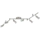 Eglo Led Plafondspot Buzz Rvs 6 Lichts