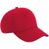 Beechfield Unisex volwassen Authentic 5 panel pet (Klassiek rood)