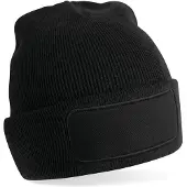 Beechfield Unisex Original Patch muts voor volwassenen (Zwart)