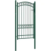 vidaXL Hekpoort EMMEN met gebogen bovenzijde staal 100x123,5 cm groen