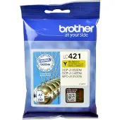 Brother LC-421Y Inktcartridge Geel