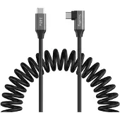 SmallRig 5730 USB-C Coiled Straight-to-Angled Data Cable
