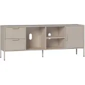 En.casa TV meubel Kliri met lades en deur 150x35x58 cm camel []