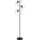 Eglo Lurone Vloerlamp - E27 - 160 cm - Zwart/Goud