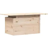 vidaXL Tuintafel 100x50x75 cm massief grenenhout