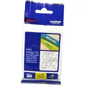 Brother Tape TZe-135 Wit op transparant (12 mm)