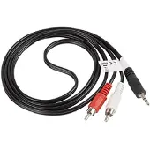 Lanberg Audio Kabel Stereo Minijack 2X Chinch Adapter Voor Pc Laptop Versterker 1,5M