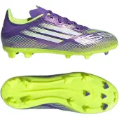 Adidas Sportschoen 'F50 League' geel / zilvergrijs / appel / donkerlila