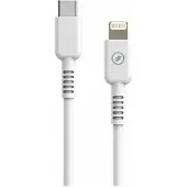 Muvit MCUSC0006, 1,2 meter, Lightning, USB-C, mannelijk, mannelijk, wit
