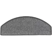 vidaXL Trapmatten 15 st 65x24x4 cm Donkergrijs Halfrond Groot