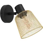 Eglo Wandlampje Coslada Goud met zwart