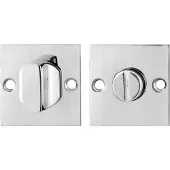 GPF bouwbeslag GPF Vierkante toiletgarnituur 50x50x2mm RVS gepolijst stift 8mm grote knop