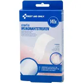 FIRST AID ONLY wondhechtingsstrips, 23 x 90 x 173 mm, vlies, wit/transparant, 140 stuks