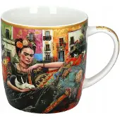 Frida Kahlo Merkloos Porseleinen Mok in Blik - Zelfportret, 380 ml