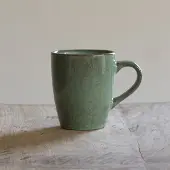 Dutch rose Serenity Mok - Theemok - Koffiemok - Stoneware Handgemaakt - Groen 25 cl.