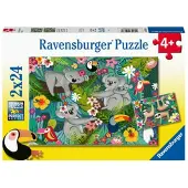 Ravensburger - Koalas And Sloths 2x24p - 05183