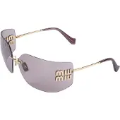 Miu Miu MU54YS 5AK06I goud lichtpaars bruin zonnebril