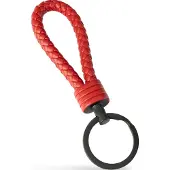 SERASAR Sleutel-Hanger [Strong], Rood, met Roestvrijstalen Sleutelhangers