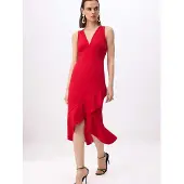 Turkishsouq Platte, mouwloze, nauwsluitende midi-jurk voor dames