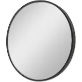 En.casa Spiegel Modugno hangend rond Ø40cm zwart