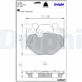 Delphi LP3963 Remblokken