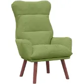 vidaXL Fauteuil Lichtgroen Fluweel