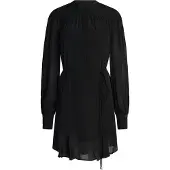 BOSS Dames Dassandra jurk zwart (36), Casual, Klassiek, Viscose, Lange mouwen 50564726