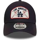New Era MLB LA Dodgers Patch 9FORTY Trucker Cap, blauw