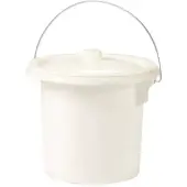Eda Plastiques EDA 019486 BE. CR S EDA Hygiene-Eimer, mit Metallgriff, 11,5 Liter, creme