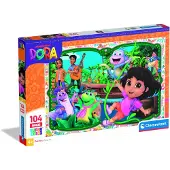 Clementoni - Puzzel - Dora the explorer - MAXI - 104 stukjes - Super Color - vanaf 3 jaar