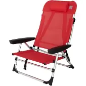 Eurotrail Marbella - Strandstoel met ligstand - Rood