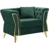 Mauro Ferretti Fauteuil Emy Green With Cushion 104×83×76 cm