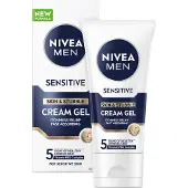 Nivea Men Sensitive gezichtscrème-gel voor de gevoelige huid en voor een 3-daagse baard, 50 ml
